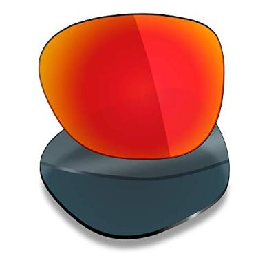 Imagem de Mryok Lentes de reposição polarizadas para Oakley Overtime OO9167 55 mm - Vermelho fogo