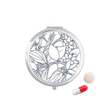 Imagem de Caixa de armazenamento de medicamentos com plantas abstratas para desenho de linha