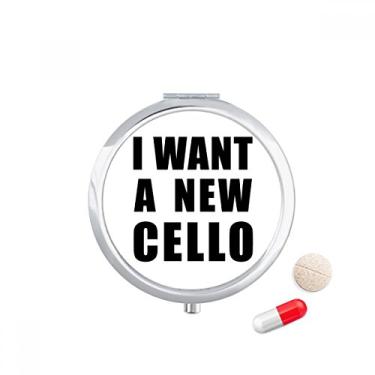 Imagem de Caixa de armazenamento de remédios com compartimento para comprimidos de violoncelo I Want A New