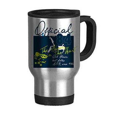 Imagem de Caneca oficial de futebol americano, esportes, viagem, tampa flip, copo de aço inoxidável, copo de carro