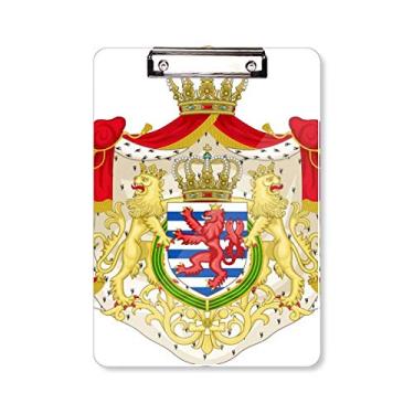 Imagem de Luxemburgo National Emblem Country Symbol Prancheta Pasta, Bloco de Escrita Placa de Apoio A4