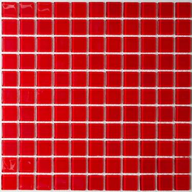 Imagem de PASTILHA DE VIDRO VERMELHA 2,5X2,5CM