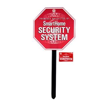Imagem de Placa De Aviso De Sistema De Segurança + Adesivos 45319 Ge