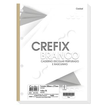 Imagem de Refil Fichário Credeal 96 Folhas Branco.