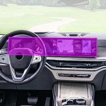 Imagem de LAVIYE Tela LCD do carro do console central Película protetora rádio GPS navegação TPU Anti-risco PPF Filme, para BMW G65 X5 G66 X6 2023-2024