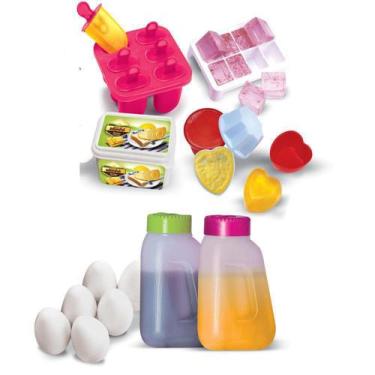 Imagem de Kit Microondas Fogão Geladeira Cozinha Infantil Brinquedo - Magic Toys