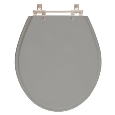 Imagem de Assento Sanitario Poliester Ravena Cinza Vip Para vaso Deca