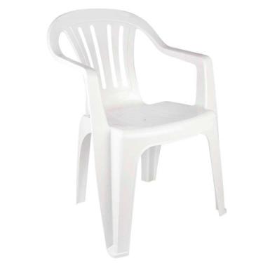 Imagem de Cadeira Plástica Poltrona Mor Branca