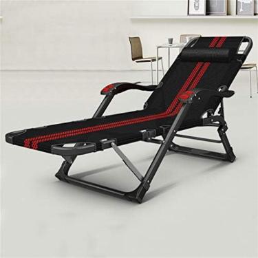 Imagem de Espreguiçadeira Para Idosos, Mulheres Grávidas, Cadeira Dobrável, Verão, Pausa Para Almoço, Poltronas Reclináveis, Portátil, Casual, Siesta Para Sala De Estar, Quarto, Escritório, Cama Dobrável,C,