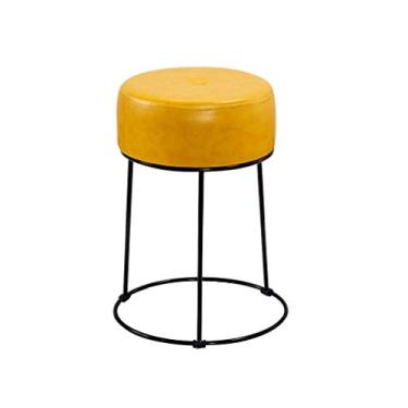 Imagem de Banquetas de bar estilo industrial banqueta de bar ferro forjado moda criativa banqueta de casa café banqueta cadeiras de bar (cor: laranja)