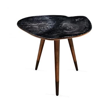 Imagem de Mesa lateral de chá, design de casa, mesa lateral de madeira moderna, mesa de centro para sala de estar