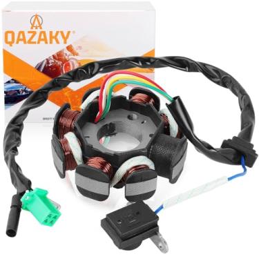Imagem de Cola de ignição QAZAKY Magneto Stator AC 8 polos 5 fios de substituição para GY6 125cc 150cc ATV Scooter Moped Go Kart Buggy Quad 4 tempos Pit Dirt Bike QMI152 QMI157 QMJ152 QMJ157 Roketa Buyang Sunl
