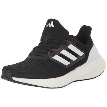 Imagem de adidas Tênis masculino Pureboost 23, Núcleo preto/branco/carbono, 13 Wide