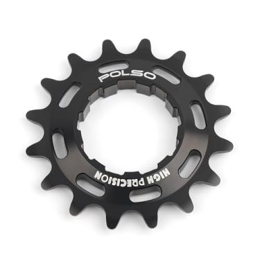 Imagem de POLSO BMX 16T 18T BMX Cog Pro Slope Jump, U Pool BMX Anel de bloqueio de engrenagem Dirt Race Street Style BMX Cog BMX engrenagem de corrida 18T BMX engrenagem (POLSO Preto, 18T)