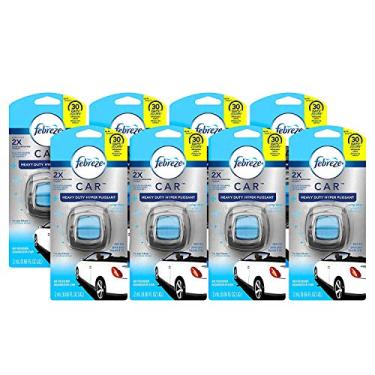 Imagem de Febreze Purificadores de ar de carro, limpeza nítida resistente, eliminador de odores para odores fortes, clipes de ventilação de carro (8 unidades)