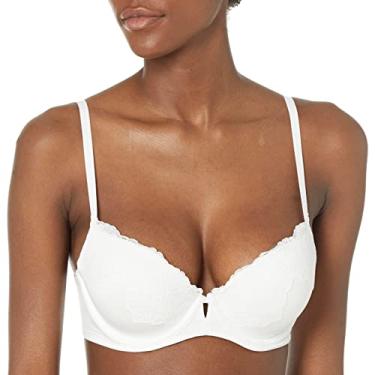 Imagem de Maidenform Sutiã feminino Comfort Devotion Your Lift com aro e alças conversíveis, Branco, 38B