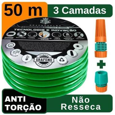 Imagem de Mangueira Doméstica Resistente Verde 50M - Grafenoflex