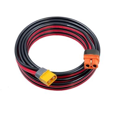 Imagem de ZkeeShop Cabo XT60 macho para fêmea - Extensão de cabo de carregamento solar 10AWG para estação de energia portátil Ecoflow (3 m)