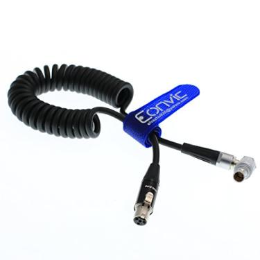 Imagem de Eonvic Cabo de alimentação Tvlogic para Arri RED Epic HD-SDI 4 pinos Mini XLR para 0B conector de 2 pinos (ângulo reto)