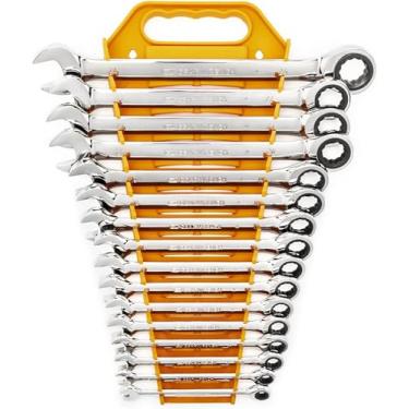 Imagem de GEARWRENCH 12 Point Ratcheting Combination Wrench Set, 16 Piece Metric - 9416