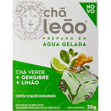 Imagem de Leão Chá Gelado Chá Verde Gengibre E Limão 10 Sachês