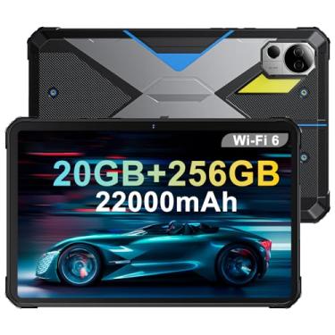 Imagem de Tablet robusto FOSSIBOT DT2 de 10,4 polegadas, 22000mAh 20 GB + 256 GB, carregamento rápido de 66 W, tela 2K, Android 13, 4G LTE/WiFi 6, chip G99, 64 + 32 MP, IP68/IP69K, impressão digital/desbloqueio