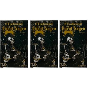 Imagem de Kit 3 Baralhos O Tarot Negro Deck 22 Cartas Revenda