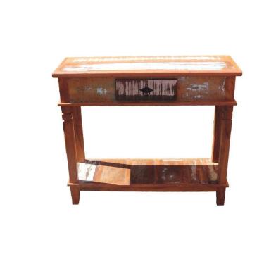 Imagem de Aparador 1m Madeira Maciça Peroba Rosa Com Pátina E Gaveta