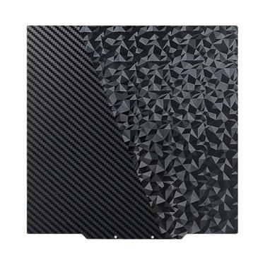 Imagem de Placa de construção flexível PEO PET 430x430mm, dupla face lisa diamante PEO + folha de aço de mola PET de fibra de carbono sem placa magnética para Anycub Kobra 2 Max para Elegoo Neptune 3 Max/4 Max