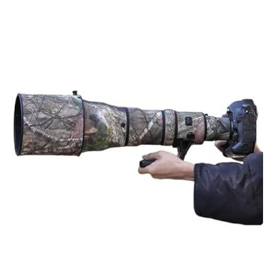 Imagem de CHASING BIRDS Revestimento de lente impermeável camuflado para Nikon AF-S 800 mm F5.6 E FL ED VR Capa protetora de lente à prova de chuva (camuflagem de pinheiro, com TC de 1,4 X (TC-14E III))