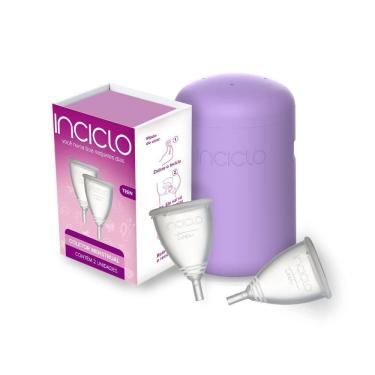 Imagem de Kit 2 Coletores Menstruais Inciclo Teen + Cápsula Ester
