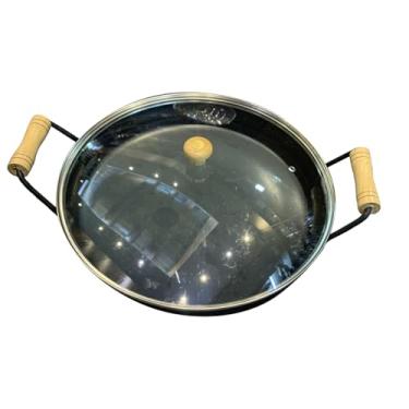 Imagem de Tacho Tipo Arado 32cm Aço Carbono Com Borda P/Porção