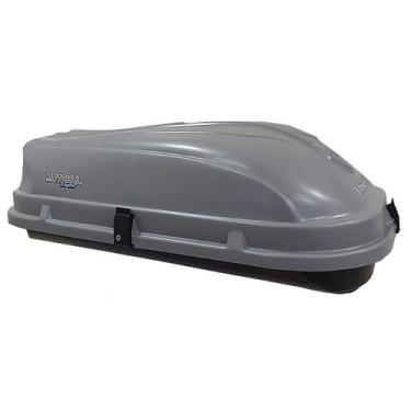 Imagem de Baú Bagageiro Teto 510L Universal Malas Motobul Cinza Light