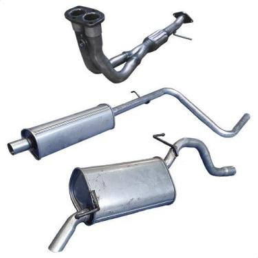 Imagem de Kit Escap Tubo Motor + Abafador + Traseiro Palio 1.0 96 A 01 - ScapJá