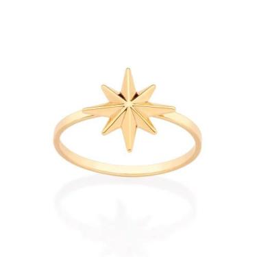 Imagem de Anel banhado ouro 3x 24k 18k e 22k feminino rommanel fino skinny estre