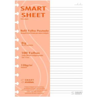 Imagem de Refil Caderno Inteligente Discos 120g 100 Fls Pautado Grande - Best