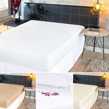 Imagem de Capa protetor colchão impermeável casal king antiácaro matelada grossa