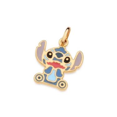 Imagem de Pingente rommanel banhado ouro 3x 24k 18k e 22k infantil unissex disne
