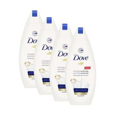 Imagem de Kit 4 Sabonete Líquido Dove Nutrição Profunda 250ml