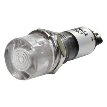 Imagem de Sinaleiro Redondo 11mm 12V Branco Metaltex, Branco