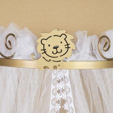 Imagem de Mosquiteiro Berço Bebe Com Dossel Rei Leão Dourado Unisex - Frutos da 