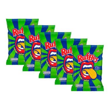 Imagem de Kit 5 Batata Ruffles Elma Chips Sabor Cebola e Salsa 115g