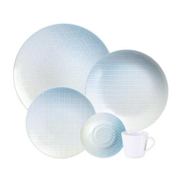 Imagem de Aparelho de Jantar e Chá 20 Peças Tramontina Redondo de Porcelana Bran