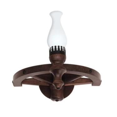 Imagem de Arandela Roda de Carroça Envelhecido 1 Lâmpada 901E - Luminárias Mulle