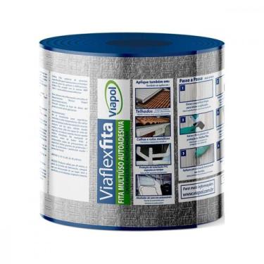 Imagem de Fita Adesiva Multuso Viaflex 15Cmx10Mt - Viapol
