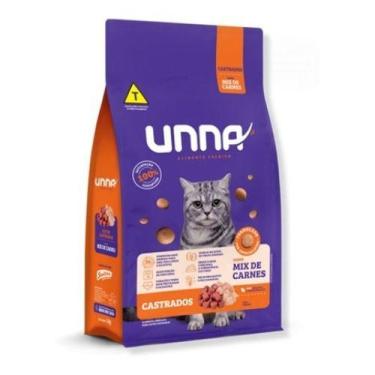 Imagem de Unna cat castrados mix carne 1kg - ONGPET