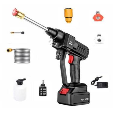 Imagem de Lavadora Pistola Alta Pressão Pra Carro Sem Fio Portátil - 1010
