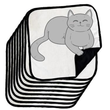 Imagem de 9 Tapetinhos Macios para Dormir Pet Antipulgas 200 Lavagens 45x45 Bran
