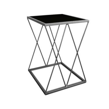 Imagem de Mesinha Lateral Alta Moderna p/ Decoração Sala Quarto Colima - Loja da