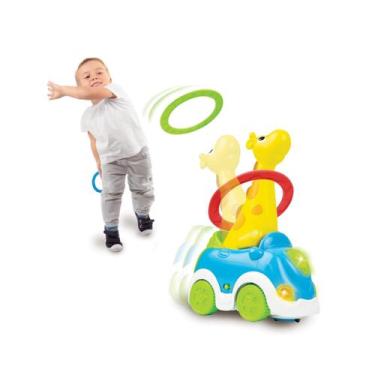 Imagem de Brinquedo Infantil Girafa Argolinhas - Bate e Volta - Yestoys